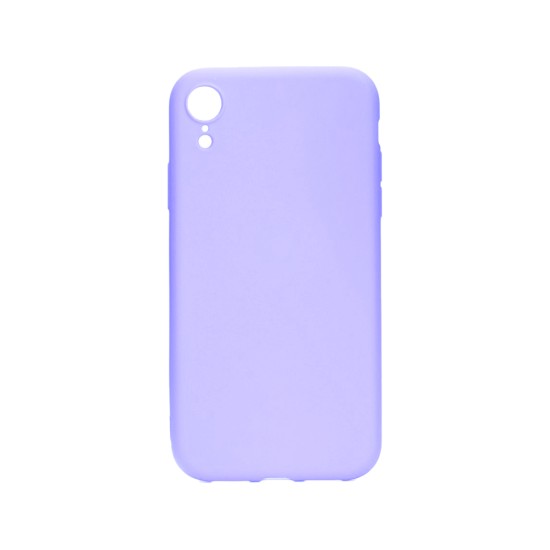 Silicone Case with Camera Shield for Apple iPhone XR Purple